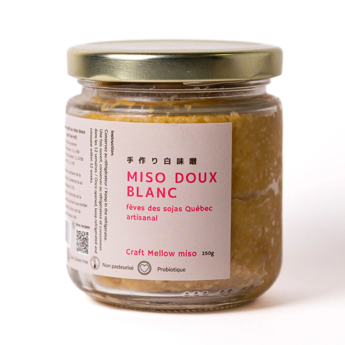 La Brasserie San-Ô: Artisanal Shiro Miso (white mellow miso)